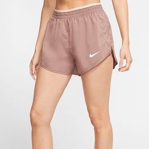 Mauve Nike running shorts